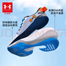 安德玛（Under Armour）儿童运动鞋耐磨防滑低帮跑鞋男中大童鞋2421202 白/蓝 36码  实拍图
