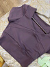 徽昂运动套装女瑜伽服套装跑步健身服速干衣胸垫t恤拼接短袖长裤紫XL 实拍图