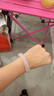 周六福（ZLF）  白月光玉髓手镯女宽条白透新中式国风送女友礼物 51mm 实拍图