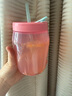 特百惠（Tupperware）乐趣550ML塑料杯夏季男女学生便携运动水杯子大容量双饮口 都市灰 实拍图