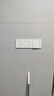 西门子（SIEMENS）开关面板 三开双控开关 86型暗装开关 皓彩雅白 实拍图