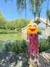 俞兆林（YUZHAOLIN）中老年女装夏季新款气质雪纺裙子40岁50洋气大码妈妈夏装连衣裙 红色 L _建议110-125斤 实拍图