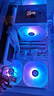 Thermalright（利民）TL-C12W-S V3 X3白色ARGB12cm机箱风扇 无限镜灯光风扇 幻彩风扇ARGB 4PIN PWM调速风扇 实拍图