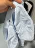 帕托瓦短袖衬衫男士夏季纯色白衬衫男韩版修身商务休闲衬衣黑色5XL 实拍图