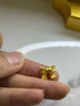 金小貅足金999蝴蝶结转运珠黄金吊坠女3D硬金在逃公主手链手串DIY时尚新 1g,大号蝴蝶结【多退少补】 实拍图