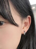 芯奢S999足银耳环女士2025新款养耳洞素圈耳圈耳钉纯银设计高级感耳饰 12mm【2只装】 实拍图