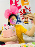 多美忆 生日帽生日场景布置女孩生日快乐道具芭比粉色发箍蝴蝶时尚简约 实拍图