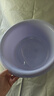 茶花（CHAHUA）塑料盆洗脸盆加厚加深家用加深学生宿舍洗衣服盆子洗脚盆塑料盆 1个装【36cm紫色】 加厚加深 实拍图