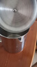 HUYO304不锈钢茶杯茶水分离大容量水杯泡茶缸子老式防摔怀旧带盖口杯 304不锈钢带盖茶杯【13cm】 实拍图