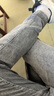 真维斯（Jeanswest）王一博代言牛仔裤男春秋季新款舒适修身直筒高端潮牌休闲长裤子男 灰色【夏款】 32 码(2尺5) 实拍图
