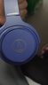 铁三角【日本直邮】ATH-WS330BT重低音无线蓝牙耳机头戴式耳麦长续航轻便贴耳佩戴舒适 ATH-WS330BT 蓝色 实拍图