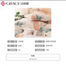 洁丽雅（Grace）枕套A类100%全棉 3A抗菌面料 吸汗枕头套 清雅 一对装 48*74cm 实拍图