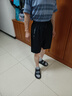 雅鹿冰丝短裤男夏季新款休闲弹力五分裤青年运动宽松透气男士沙滩短裤 （五分裤）黑 2XL （重120-130斤高165-175） 实拍图
