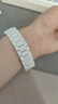 BHO【热销2万+】适用华为gt6/gt5pro表带gt5女款陶瓷watch gt4/gt3pro手表表带41/42mm/watch5男士款 真陶瓷【T头-三株白色】 41/42mm表盘【18mm接口 实拍图
