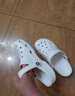 卡骆驰crocs洞洞鞋贝雅男鞋女鞋轻便耐磨一脚蹬拖鞋休闲鞋|10126 白-100 43 (270mm) 实拍图