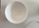 洁雅杰陶瓷碗中式白瓷小碗家用4.5英寸高脚米饭碗套装 6只装 新骨瓷 实拍图