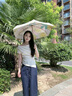 美度（MAYDU）遮阳伞防晒防紫外线小巧晴雨伞女太阳伞五折超轻口袋伞M5208黄色 实拍图