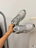 adidas 贝果鞋 ASTIR经典复古厚底增高老爹鞋男女阿迪达斯三叶草   白/灰   38 实拍图
