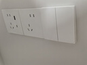 施耐德电气五孔带(Type A+C)USB电源充电插座面板 86型暗装插座 桓悦白色 实拍图