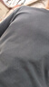 立蒙（LIMENG）珠地棉短袖T恤男士纯色保罗衫全棉翻领大码t袖衫潮 黑色 190 实拍图