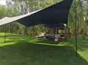 梦多福天幕帐篷露营户外装备全套黑胶天幕6-8人野营防晒免搭建遮阳棚 黑胶3米*5米【15㎡10-15人】 新升级加厚黑胶推荐网红款 实拍图