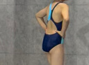 速比涛（Speedo）儿童泳衣经典竞速训练抗氯柔软贴合时尚连体泳衣女童 海蓝/蓝 32 实拍图