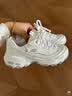 斯凯奇（Skechers）女鞋秋季蕾丝熊猫鞋厚底增高百搭休闲运动经典复古老爹鞋 白色/WHT 38.5 尺码偏大，建议选小半码 实拍图