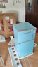 长城（GREAT WALL FRIDGE）家用迷你小冰箱小型冷冻冷藏保鲜宿舍出租房办公室节能省电双开门电冰箱 缇芙妮蓝108L【一级能效 全国联保】 实拍图