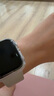 Apple/苹果 Watch SE 智能手表GPS款44毫米银色铝金属表壳丹宁色运动型表带M/L MXFC3CH/B 实拍图
