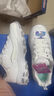 斯凯奇（Skechers）女鞋春季小白鞋蕾丝休闲运动熊猫鞋黑色增高厚底老爹鞋11959 白色/WHT 37.5 实拍图