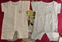 贝瑞加（Babyprints）婴儿衣服2件装新生儿连体衣短袖宝宝哈衣纯棉薄款爬服 粉黄90 实拍图