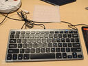 B.O.W HW098A 有线键盘轻音超薄便携 USB办公游戏小键盘 巧克力按键外接键盘鼠标套装无线 有线键盘-碳金灰 实拍图