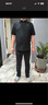 KOLON SPORT/可隆速干POLO 男士吸湿小翻领抗菌户外运动印花短袖 LHPT5MTT31-BK 黑色 3XL 190/108B 实拍图