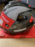 LS2情侣摩托车头盔男女机车赛车四季全盔儿童盔防雾大尾翼802 黑/灰桔星河 L(建议53-54头围) 实拍图