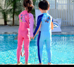 361°儿童连体泳衣男童防晒潜水服中大童宝宝夏季长袖长裤游泳装 实拍图