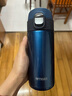 虎牌（TIGER）轻量便携弹盖保温保冷水杯子MMJ-A36C-AM蓝莓冰沙360ml 实拍图