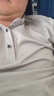 皮尔卡丹品牌高档夏季男士桑蚕丝短袖t恤翻领polo衫纯色半袖体恤男装上衣 卡其色【透气】 XL (135-150斤穿) 实拍图
