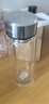 富光玻璃杯双层带茶隔大容量水杯 高档商务泡茶杯 高硼硅杯子500ml 实拍图