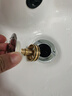海立不锈钢洗手盆下水管弹跳下水器套装洗脸池台盆管墙排90cm MS22 实拍图