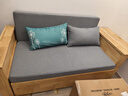 尚闲家具新中式实木沙发床可折叠双人贵妃多功能转角布艺沙发储物坐卧两用 1.63米大双人位【海绵款】 实拍图