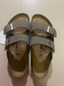 BIRKENSTOCK勃肯德国进口男女款经典舒适软木Arizona双扣拖鞋 女款灰色 38 实拍图
