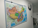 3D凹凸地形立体中国+世界政区图套装（尺寸1.06m×0.76m）学生地图政务用图办公室书房装饰 实拍图