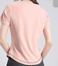 骆驼（CAMEL）户外晨跑运动服女休闲短袖两件套装 Y23BA0L6059C5 阳光粉 L 实拍图