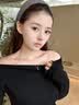 栢启歆水滴项链人鱼之泪钛钢吊坠女轻奢小众高级感锁骨链送女友生日礼物 人鱼泪水滴项链 实拍图