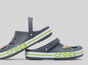 卡骆驰crocs洞洞鞋贝雅卡骆班轻便耐磨一脚蹬休闲鞋|205089 石板灰/青柠绿-0GX 45 (290mm) 实拍图