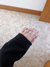 中国黄金（CHINA GOLD）足银莫比乌斯情侣对戒戒指男女银指环新款生日礼物送老婆爱人女友 锤纹戒指【男戒】 实拍图