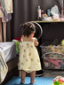 babylove女宝宝包屁衣连衣裙夏季甜美包屁裙婴儿吊带爬服三角哈衣外出服 晒单实拍图