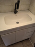 顾家家居（KUKA）落地浴室柜陶瓷一体盆洗脸手盆柜组合洗手台卫浴柜洗漱台G-06204 80cm|美妆收纳+照明除雾|白色 实拍图