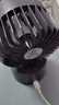 名创优品（MINISO）【轻音循环风】桌面风扇办公室小风扇充电长续航小型迷你便携usb摇头循环专用学生宿舍台式可拆洗 【充电款|可摇头|长续航】戴森紫 2000mAh 实拍图
