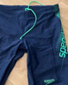 速比涛（Speedo）泳裤男舒适高弹专业训练抗氯柔软速干及膝泳裤 蓝色/绿色 40 实拍图